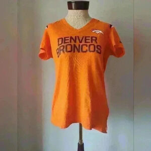 NFL  DENVER BRONCOS women's nike V neck t- shirt size large